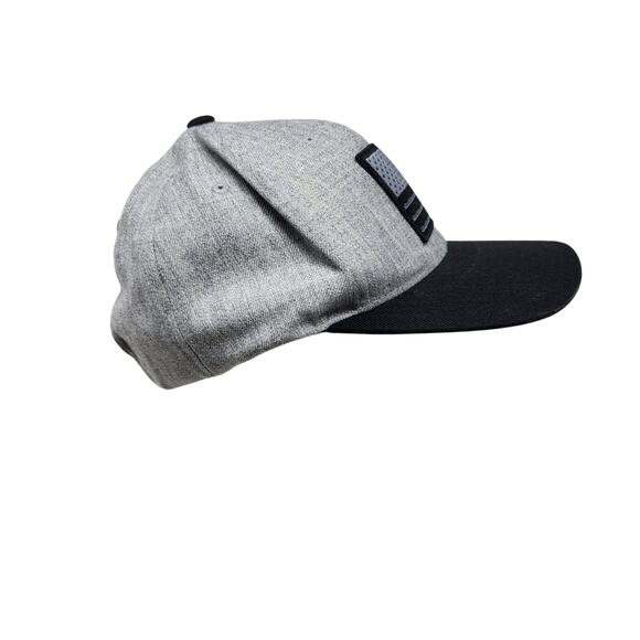 Hooey Leather American Flag Logo Trucker Hat Adjustable Strap Gray One Size - Picture 2 of 8